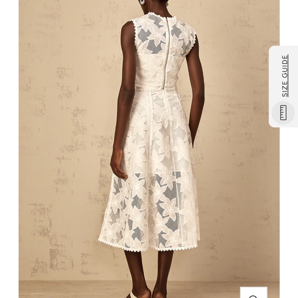 Miss Rosier Mailys Floral Embroidered Top & Skirt SET in white - Picture 2 of 4